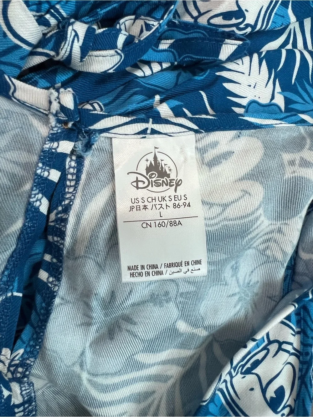 Disney Hawaiian Tropical Floral Dress Size L